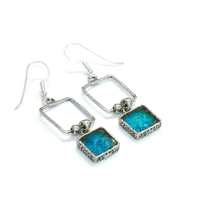 Beautiful Design Sterling Silver Oblong Loop Earrings 